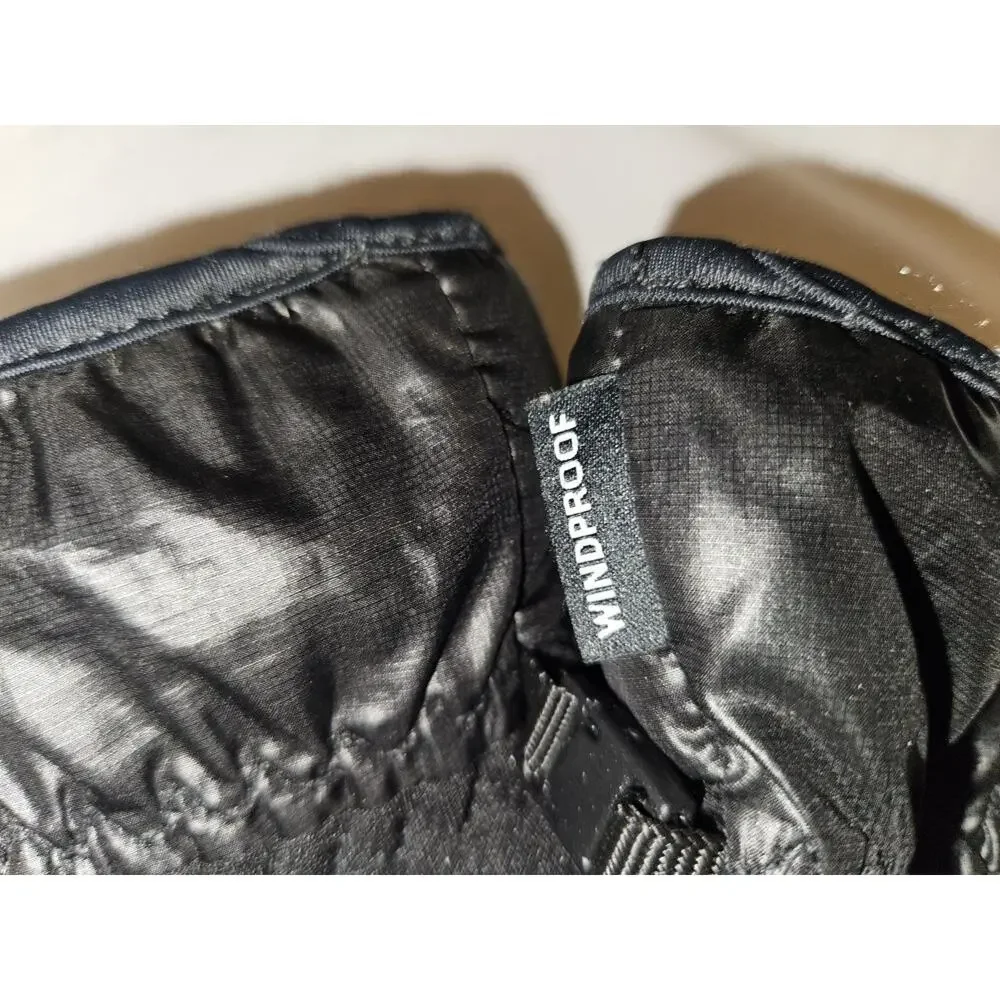 HEAD Black Winter Medium Windproof Gloves Touchscreen Polyester Fiber Fill